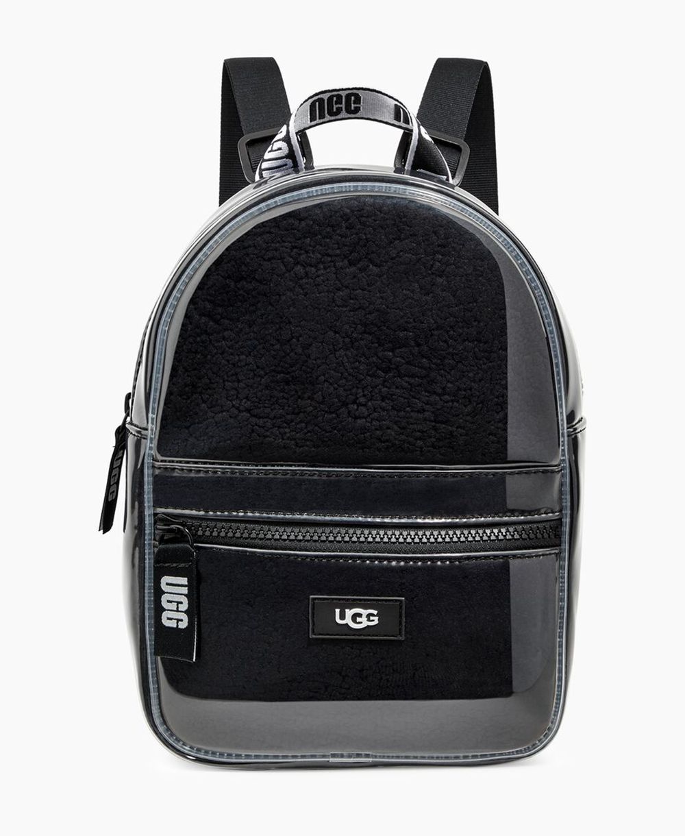 Ugg Backpacks Womens - Ugg Dannie Ii Mini Clear Black - 903GZKYDV